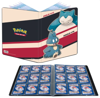 ASMODEE Up - Snorlax & Munchlax 9-Pocket Portfolio For Pokémon