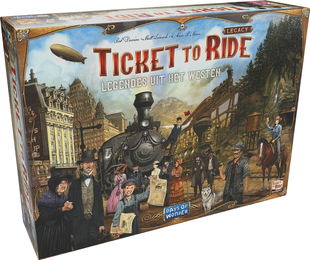 ASMODEE TICKET TO RIDE LEGACY LEGENDES UIT HET WESTEN