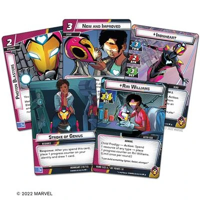 ASMODEE MARVEL LCG CHAMPIONS IRONHEART HERO PACK - Afbeelding 2